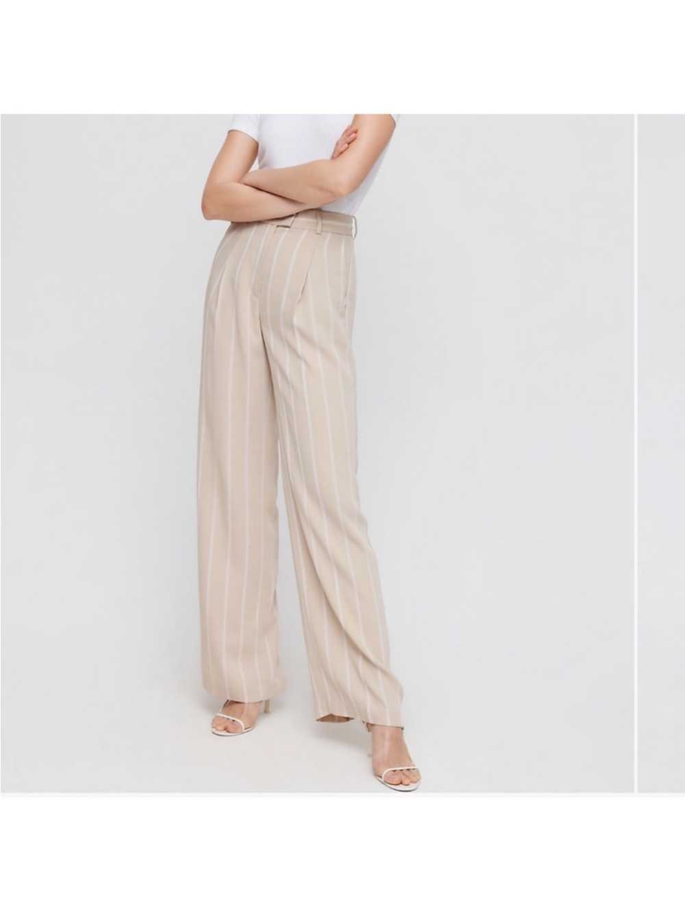 NWT Aritzia Babaton Sadiki trouser pants in stripes